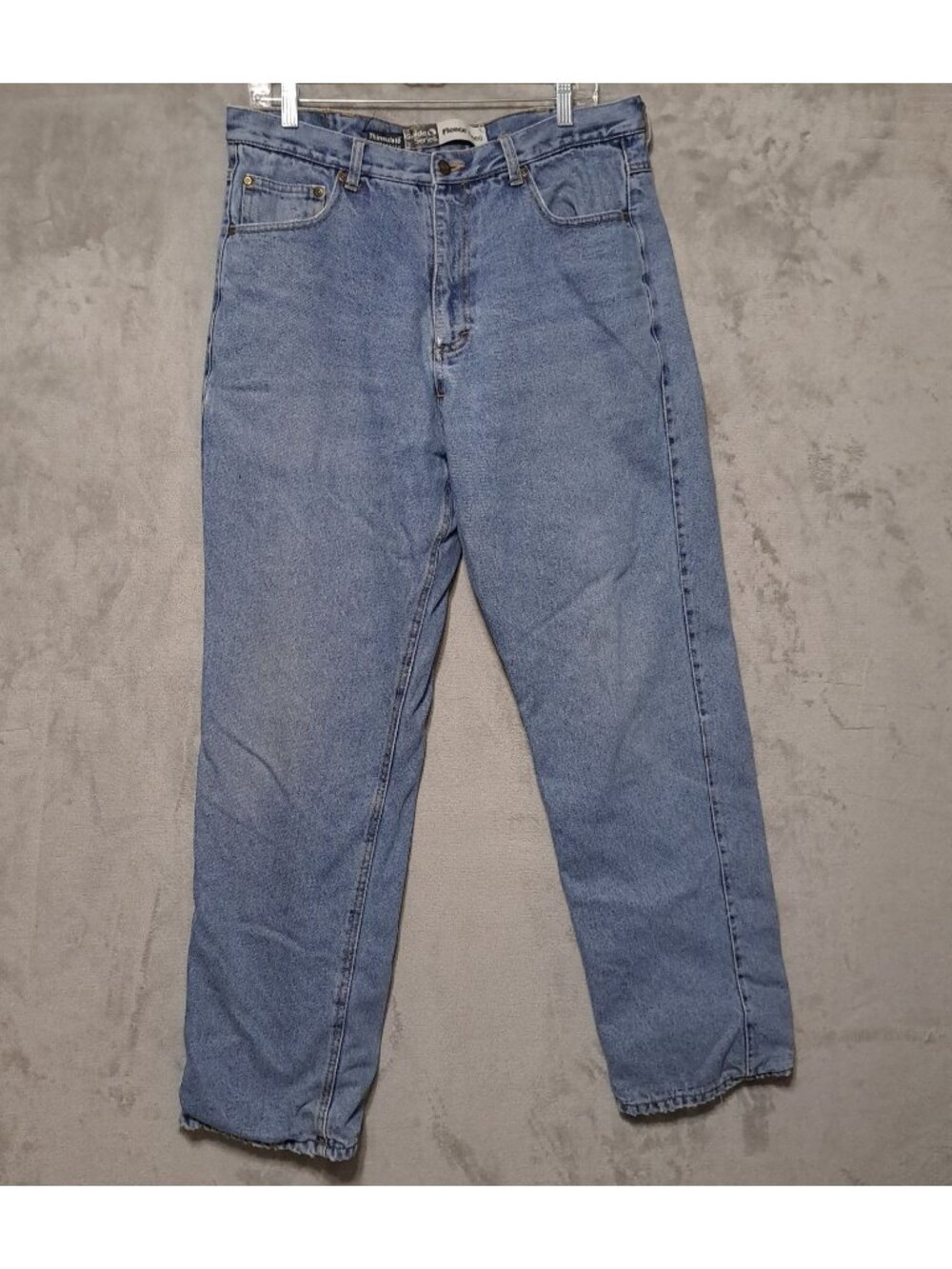 Guide Gear 36X32 Flannel Lined Jeans Blue Medium Wash Denim Warm Winter Pants